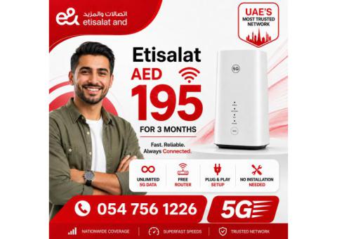 0547561226 Etisalat Home WiFi internet