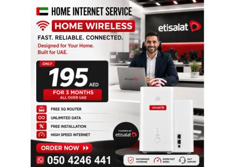 Etisalat Home wifi internet connection