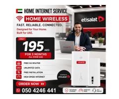 Etisalat Home wifi internet connection