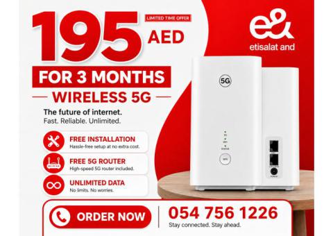 0547561226 Etisalat Home WiFi internet