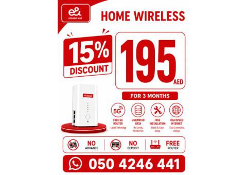 Etisalat Home wifi internet connection