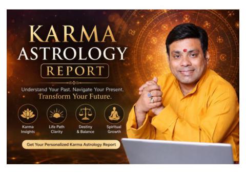 Order Detailed Karma Astrology Report for Life Guidance
