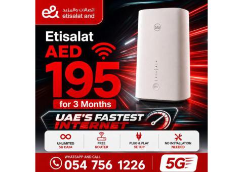0547561226 Etisalat Home WiFi internet