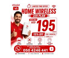 Etisalat Home wifi internet connection all over UAE