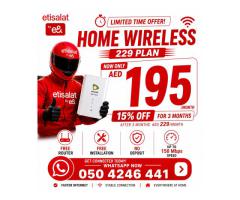 Etisalat Home wifi internet connection