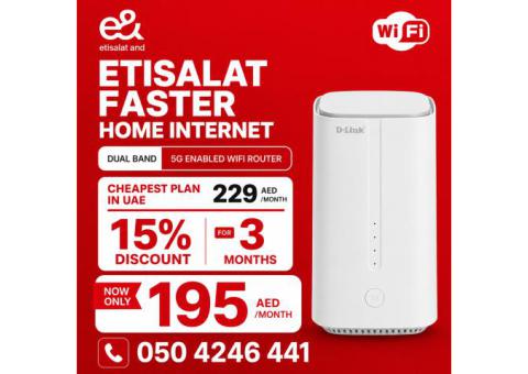 Etisalat Home wifi internet connection