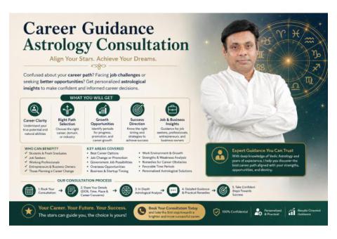 Book Your Career Guidance Astrology Consultation Now