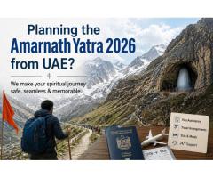 Amarnath Yatra Package 2026 — Book from UAE | Kashmir-Based Travel Company