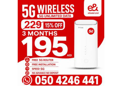 Etisalat Home wifi internet connection