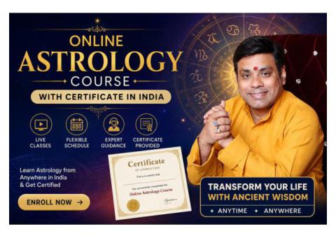 Enroll Today in Certified Online Astrology Course