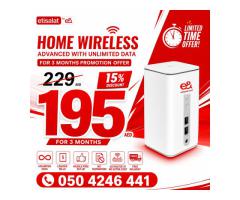 Etisalat Home wifi internet connection all over UAE