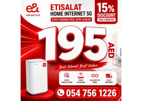 Etisalat Home WiFi internet