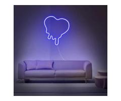 “Dripping Heart” Neon Sign