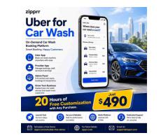 Zipprr Uber for Car Wash – Deliver a 5-Star Booking Experience for $490