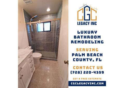 Bathroom Remodel Contractor in West Palm Beach Offer Custom Cabinetry Installation - CGC Legacy Inc