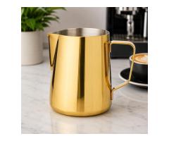 Rhino Coffee Gear Milk Pitcher 20oz Gold – Brewing Gadgets