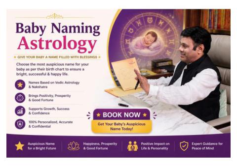 Book Your Baby Naming Astrology Report Today
