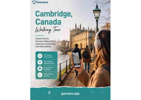 Cambridge Canada Walking Tour – Explore Historic Landmarks & Scenic Routes | Gamana App