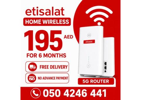 Etisalat Home wifi internet 0504246441