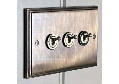 Electric Power Sockets – Stylish Antique Brass Sockets for Elegant Homes