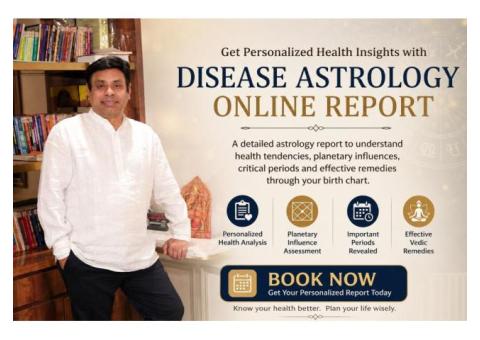 Book Your Disease Astrology Online Report Today