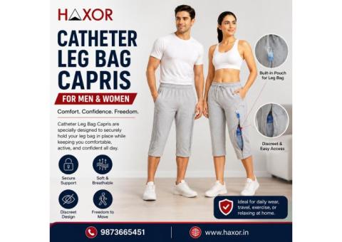 Catheter Leg Bag Capris for Men & Women – Comfortable Adaptive Wear