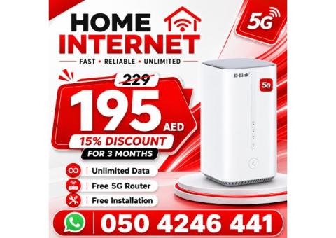 Etisalat Home wifi internet connection