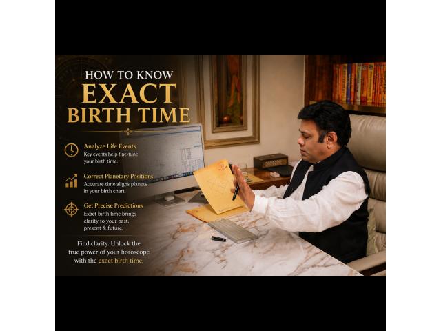 Exact Birth Time Rectification Through Vedic Astrology