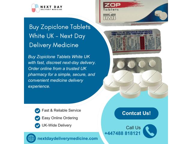 Buy Zopiclone White 7.5 mg Tablets UK