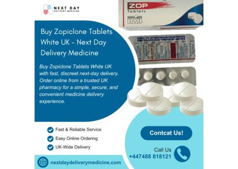 Buy Zopiclone White 7.5 mg Tablets UK