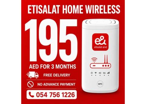 Etisalat Home WiFi internet