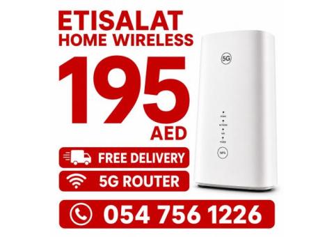 Etisalat home Wireless internet service