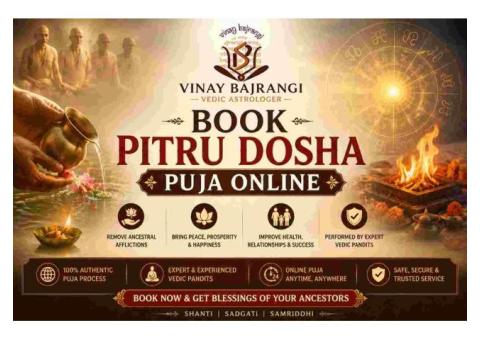 Book Pitru Dosha Puja Online With Dr. Vinay Bajrangi Today