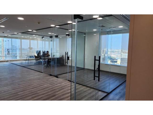 DEMOLITION GLASS PARTITION/ GYPSUM PARTITION FIT OUT 052-1190882