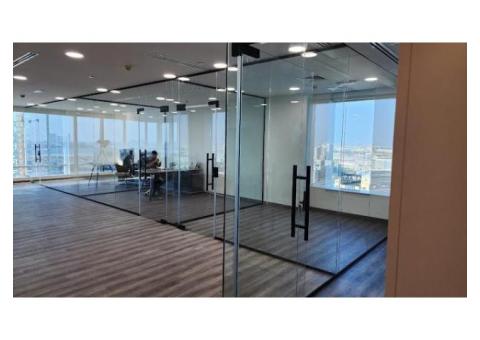 DEMOLITION GLASS PARTITION/ GYPSUM PARTITION FIT OUT 052-1190882