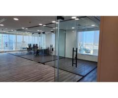 DEMOLITION GLASS PARTITION/ GYPSUM PARTITION FIT OUT 052-1190882