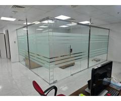 DEMOLITION GLASS PARTITION/ GYPSUM PARTITION FIT OUT 052-1190882
