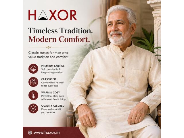 Kurta for Men Old: Comfort & Style | HAXOR