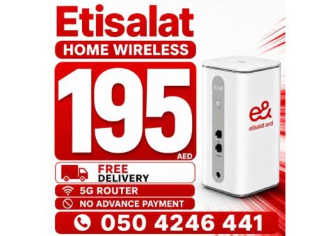 Etisalat home wifi internet connection all over UAE 5G