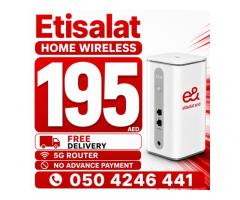 Etisalat home wifi internet connection all over UAE 5G