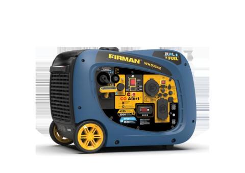 FIRMAN Dual Fuel Inverter Portable Generator – 4125W Electric Start with CO ALERT