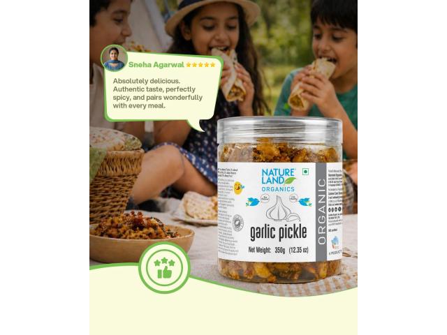 Buy Organic Garlic Pickle Online – Homemade Taste