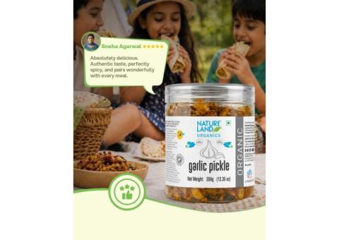 Buy Organic Garlic Pickle Online – Homemade Taste