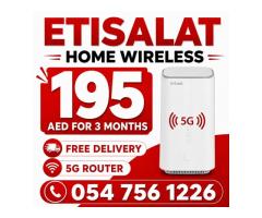Etisalat home wifi internet service 5G 0547561226