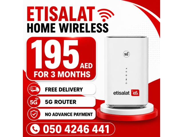 Etisalat Home wifi internet connection