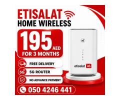 Etisalat Home wifi internet connection