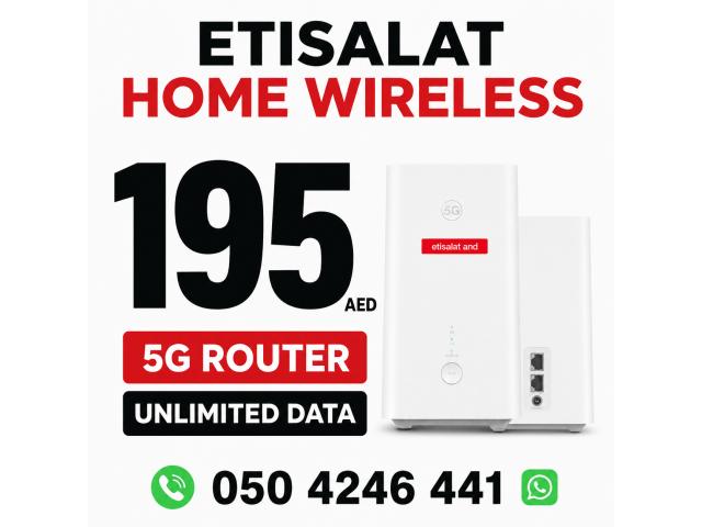 Etisalat Home wifi internet connection
