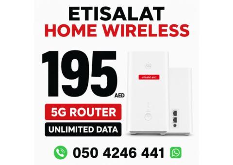Etisalat Home wifi internet connection