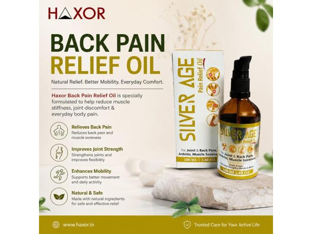 Back Pain Relief Oil for Everyday Back Comfort