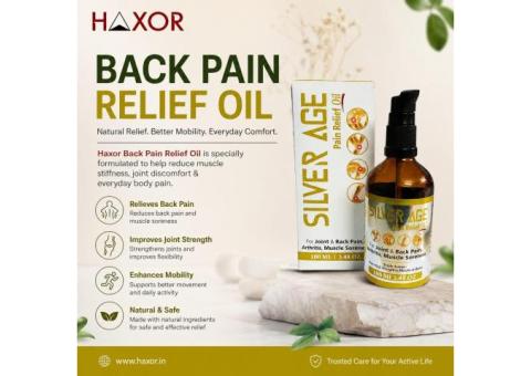 Back Pain Relief Oil for Everyday Back Comfort